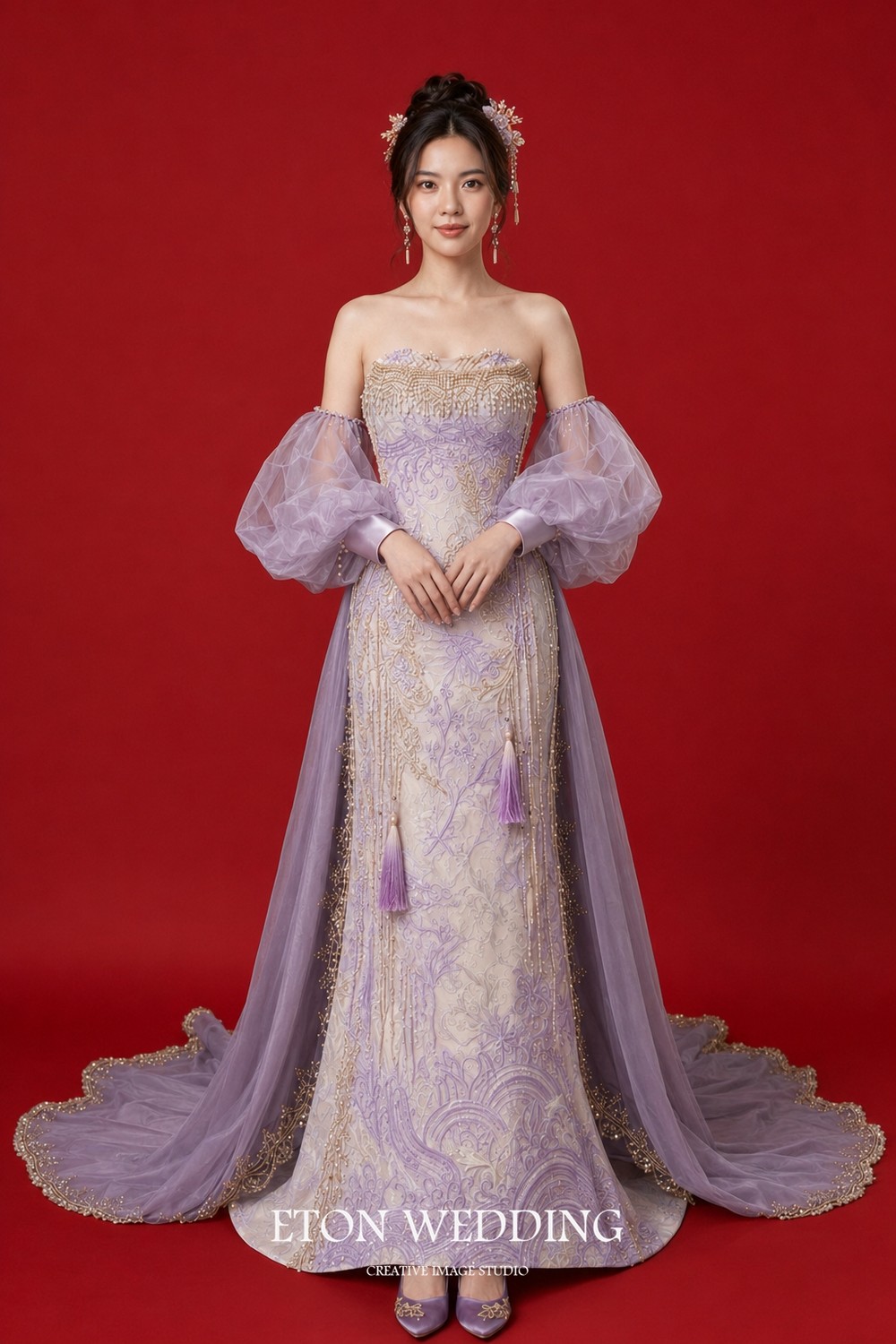 中式禮服,秀禾服,新中式禮服,中式婚紗,龍鳳褂